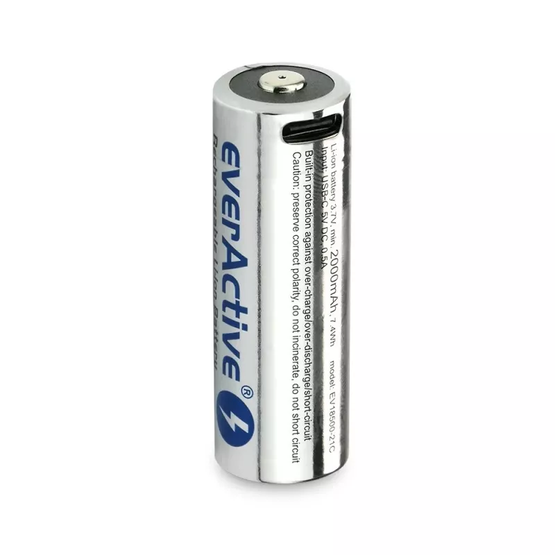 Batería 18500 3,7V Li-ion 2100MAH con USB-C