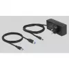 DeLOCK hub externo USB 5 Gbit/s con 13 puertos + interruptor, USB 3.2 Gen 1 (3.1 Gen 1) Type-B, USB 3.2 Gen 1 (3.1 Gen 1) Type-A, 5000 Mbit/s, gris, aluminio, 1 m