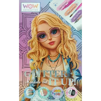 Set creativo de pintura Kids Euroswan WOW00084 — kit de mandalas con purpurina para niños