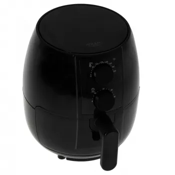 Freidora de aire Adler AD 6312 — 2,5 L, 1600 W, negra, 80–200 °C, temporizador de 60 minutos