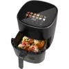 Freidora de aire Cecotec Cecofry&Grill Duoheat 6500, 6,5 L, 2200 W, LCD táctil, negra
