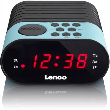 Radio reloj Lenco CR-07 negro azul