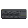 Teclado inalámbrico Logitech Wireless Touch Keyboard K400 Plus - teclado - inalámbrico - 2,4 GHz - suizo - negro