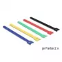 Bridas DeLOCK 18636 nailon negro azul verde rojo amarillo 240mm 10 uds.