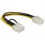 Cable de alimentación interno DeLOCK 83775 0,2 m PCI-E 8 pines a 6 pines
