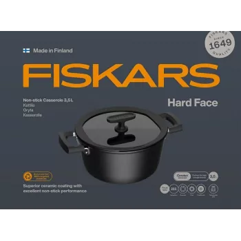 Olla 3,5 L antiadherente con tapa Hard Face