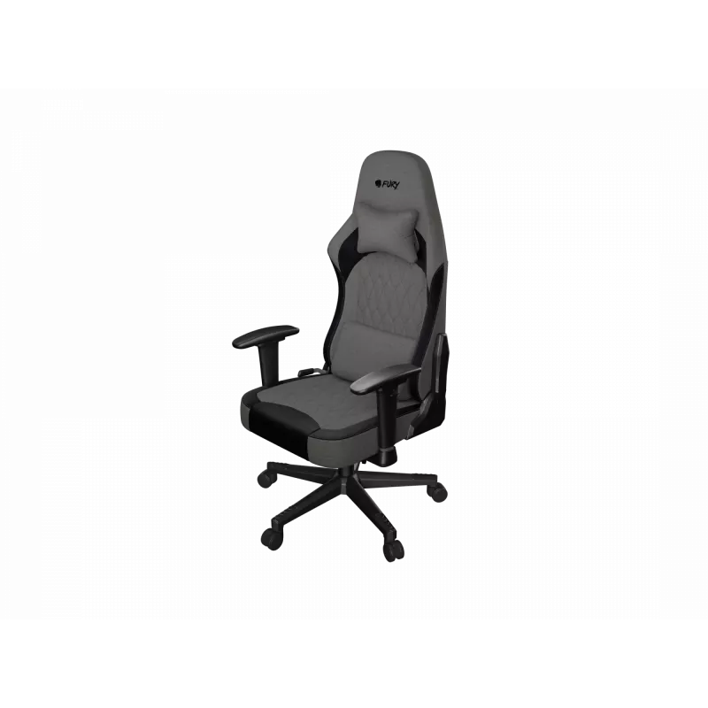 Fury tela, nailon, madera, metal | Silla gaming | Shinai S8 | gris