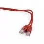 Cable de red Cat.5e, 5m rojo, funda moldeada