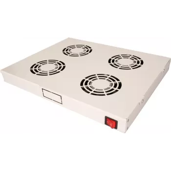 ROLINE 26.21.0305 Unidad de ventilación de 19", 4 ventiladores, ON/OFF, gris