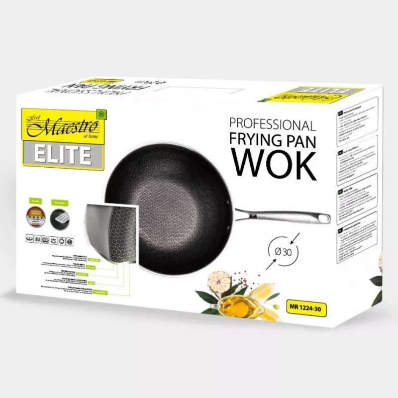 SARTÉN / WOK MAESTRO PROFESSIONAL 30 cm