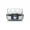 Huevera Severin EK 3163 3 huevos negra acero inoxidable transparente