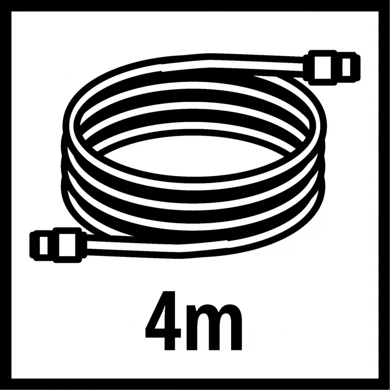 Manguera Einhell 41.394.10 4 m 8 bar rojo