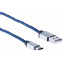Cable USB ShiverPeaks BS14-50030 2m USB A USB C azul