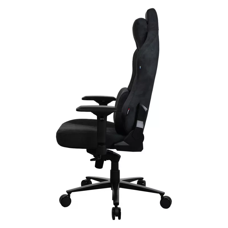 Silla gaming Arozzi Vernazza Supersoft Pure negra, peso máximo del usuario 145 kg
