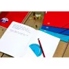 Oxford College cuaderno A4, 80 hojas, cuadriculado con margen interior, 90 g/m², azul (100050358)
