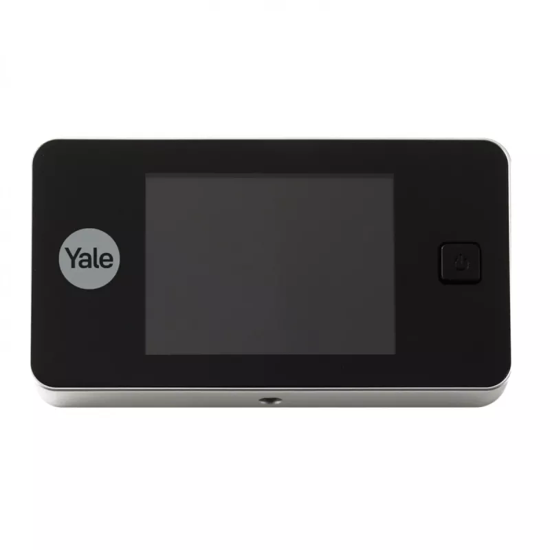 Mirilla digital Yale 45-0500-1432-00-6011 — LCD de 8,13 cm, ángulo de visión 105°, ángulo 110°, negro, 2×AAA