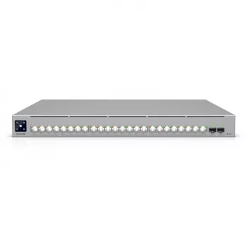 Switch de red Ubiquiti UniFi ECS-24-POE — Gestionado L2/L3, 24× 10G RJ-45, PoE, 1U, gris
