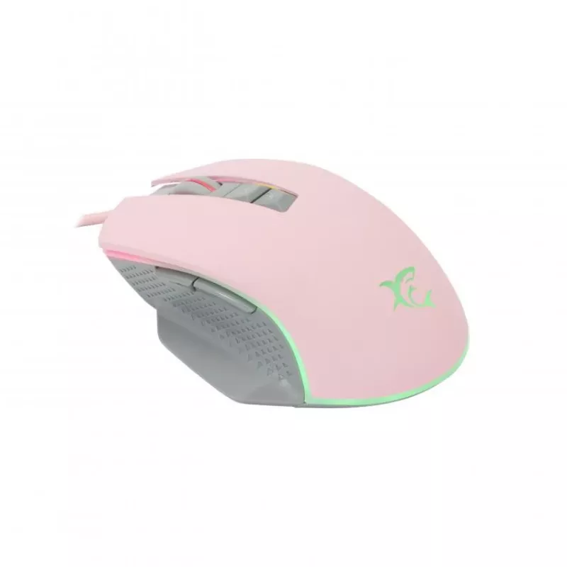 Ratón gaming White Shark GARETH rosa USB Type-A