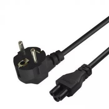 Cable de alimentación Savio alimentación IEC 60320 C5 CEE 7/7 3 m negro conector hembra C5 Type C