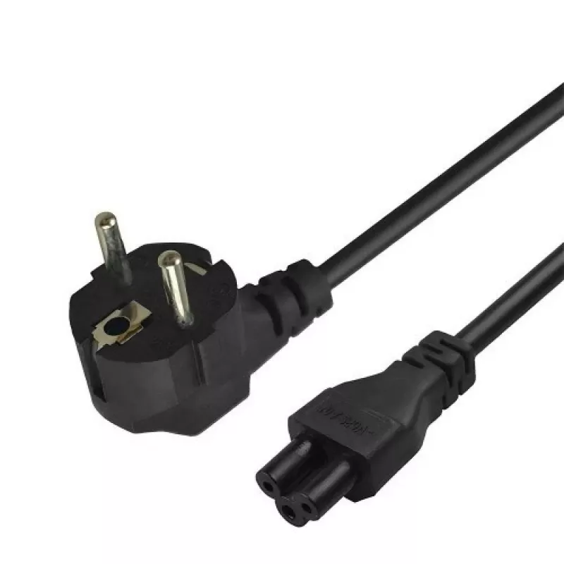Savio CL-158 cable de alimentación IEC C5 a enchufe C/E/F, 3 m, negro