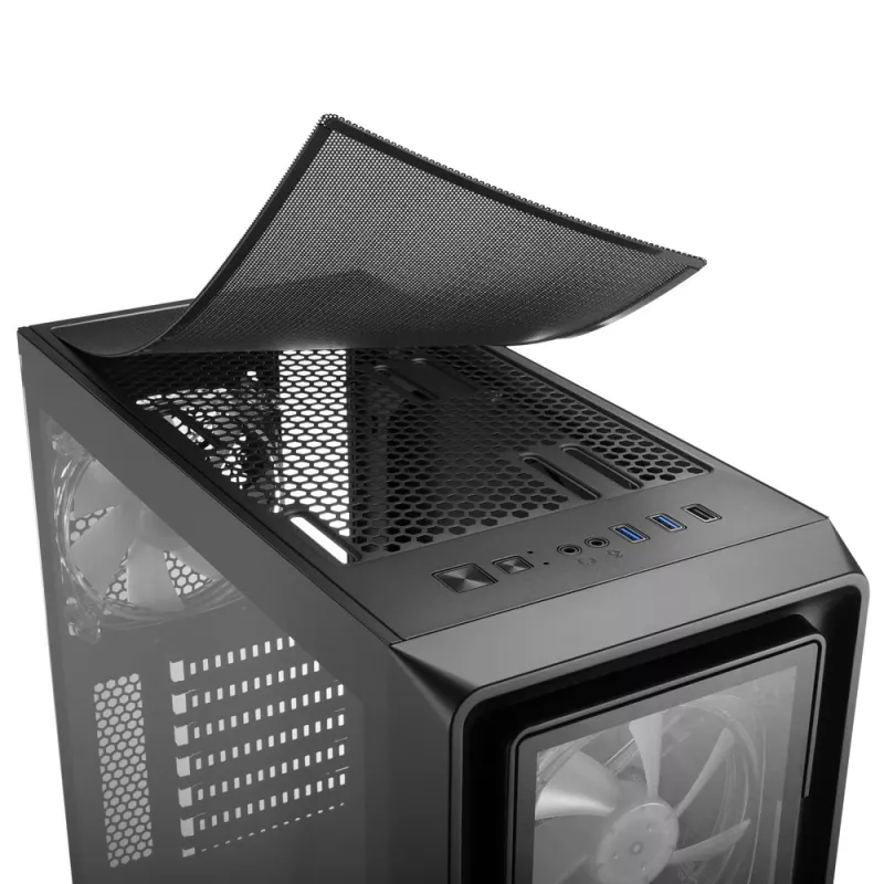 Caja PC Sharkoon TK4 RGB Midi Tower Negro