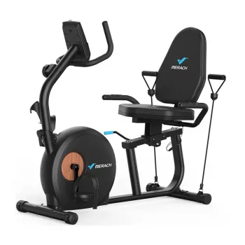 Bicicleta estática reclinada MERACH MR-S23B1-EU (negra)