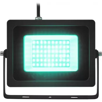 Foco LED EUROLITE FL-30 SMD turquesa 30W — iluminación exterior impermeable, potencia 30 W