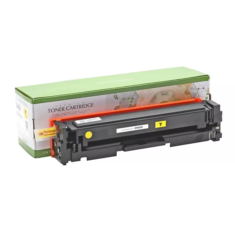 Compatible Static Control Hewlett-Packard CF402X / Canon CRG 045H amarillo, 2300 páginas