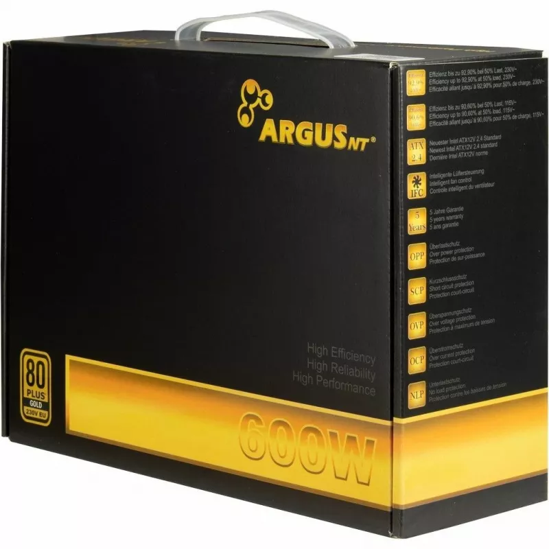 Fuente de alimentación Inter-Tech Argus GPS-600 600W 80+ Gold