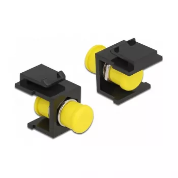 Módulo Keystone DELOCK 86851, conector macho FC plano, negro, 16,5×24×21,8 mm
