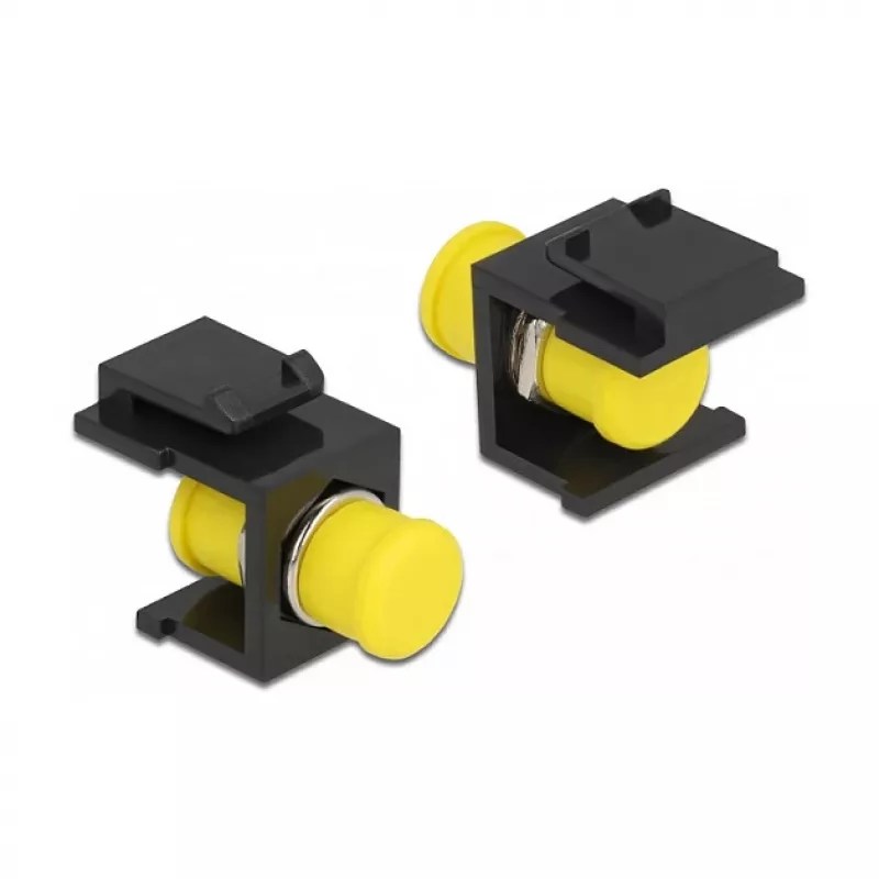 Módulo Keystone DELOCK 86851, conector macho FC plano, negro, 16,5×24×21,8 mm