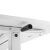 Escritorio Ergo Office regulable en altura manualmente, máx. 40 kg, altura máx. 117 cm, con tablero para trabajar de pie y sentado, ER-401 W
