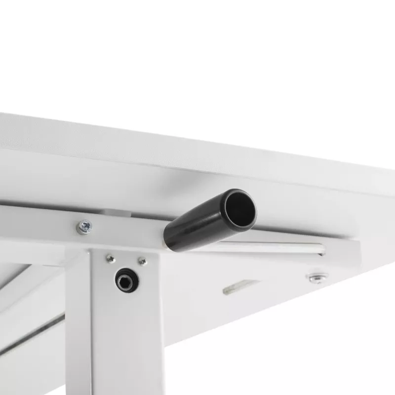 Escritorio Ergo Office regulable en altura manualmente, máx. 40 kg, altura máx. 117 cm, con tablero para trabajar de pie y sentado, ER-401 W
