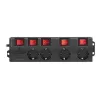 Regleta de alimentación LogiLink LPS251 1,5 m 4 tomas de corriente para interiores Negra