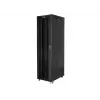 Lanberg FF01-8047-12BL armario rack de suelo de 19 pulgadas 47U, 800x1000 mm, puerta de cristal, LCD, IP20, para montar, negro