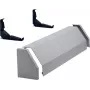Hager Canaleta de cables 2 campos RAL7035 FZ352