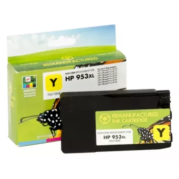 Compatible Static Control HP 953XL (F6U18AE) cartucho de tinta, amarillo (chip nuevo)