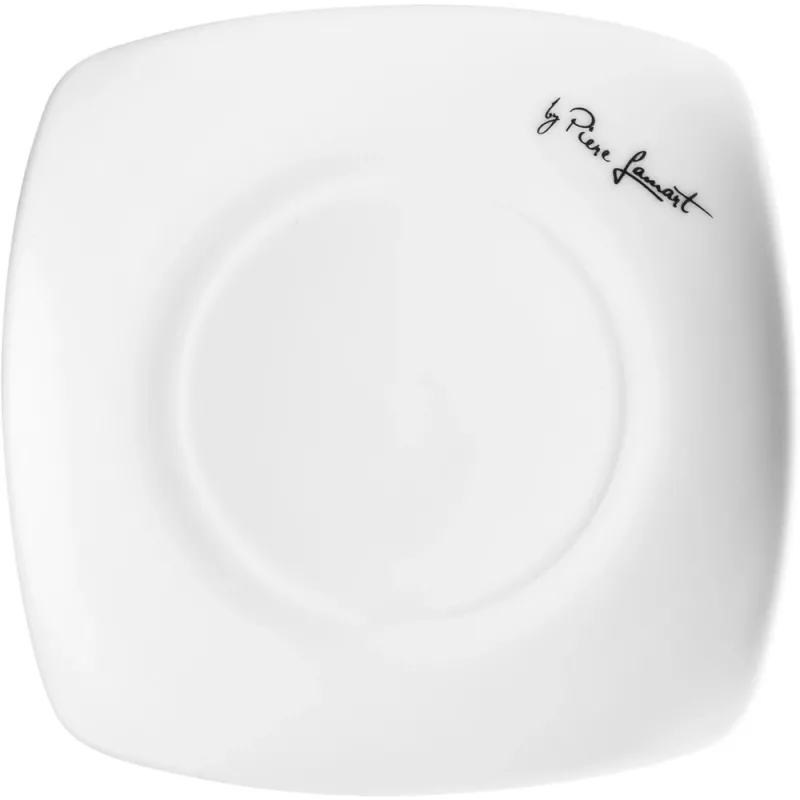 Lamart LT9002 Dine juego de platos de porcelana, 6 uds. (2 llanos, 2 hondos, 2 de postre), 24,5/19,2/17,3 cm, blanco