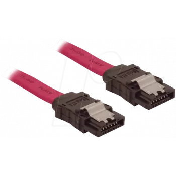 Cable SATA S-CONN 78241-0.7, 70 cm, recto, bloqueo metálico