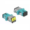 Acoplador de fibra óptica DeLOCK 86890 SC simplex hembra a SC simplex hembra multimodo aqua