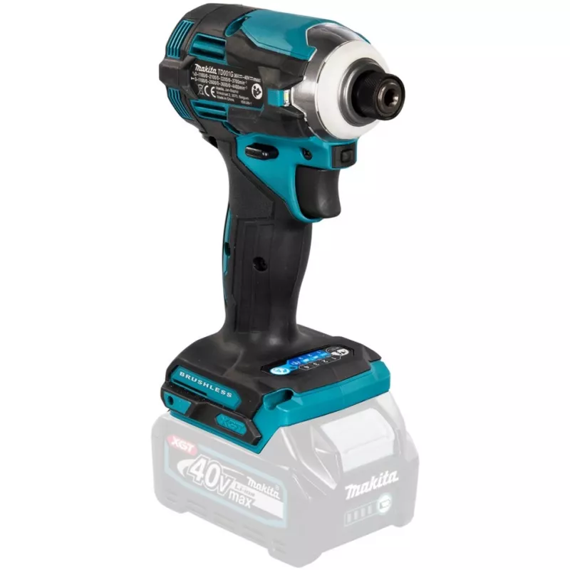 Atornillador de impacto de batería TD001GZ XGT, 40 voltios (azul/negro, sin batería ni cargador)