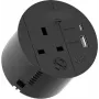 Toma de corriente Bachmann LOOP IN CHARGE UK 1xUSB 22W — cargador de red con salida USB