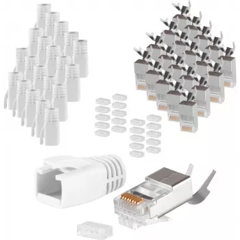Conector de cable RJ-45 ShiverPeaks 72067-20W blanco