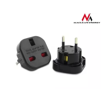 Adaptador de viaje enchufe Uk Eu Pl