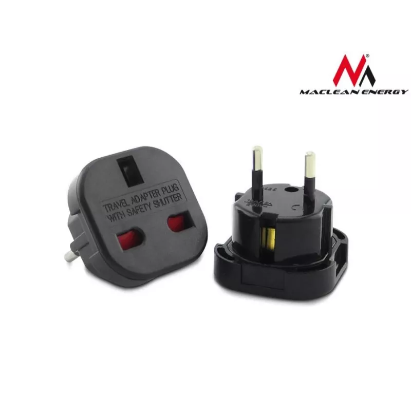 Adaptador de viaje enchufe Uk Eu Pl