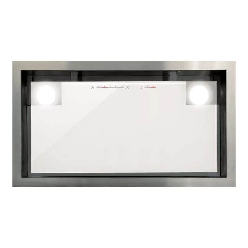 Campana CATA GC DUAL A 45 XGWH Campana de pared, clase de eficiencia energética A, ancho 45 cm, 820 m3/h, control táctil, LED, vidrio blanco