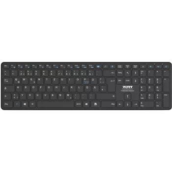 Port Designs 900903-R-DE Bluetooth QWERTZ alemán negro