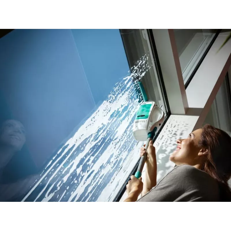 Limpiacristales con aspirador Leifheit Window Vacuum Glass Cleaner Dry&Clean con mango y cepillo 51003