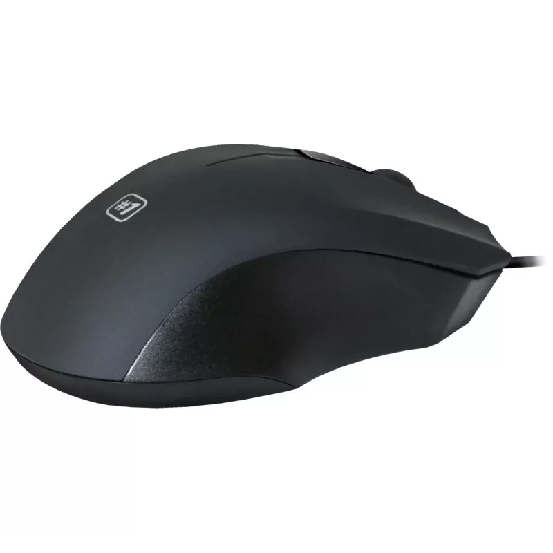 Ratón óptico con cable DEFENDER MM-310 USB Type-A, 1000 DPI, ambidiestro, 2 botones, negro, cable de 1,35 m