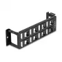 Patch panel DeLOCK 86517 negro metal plástico montaje en pared